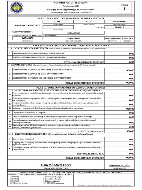 soce template|Secretary of the Interior and Local Government.